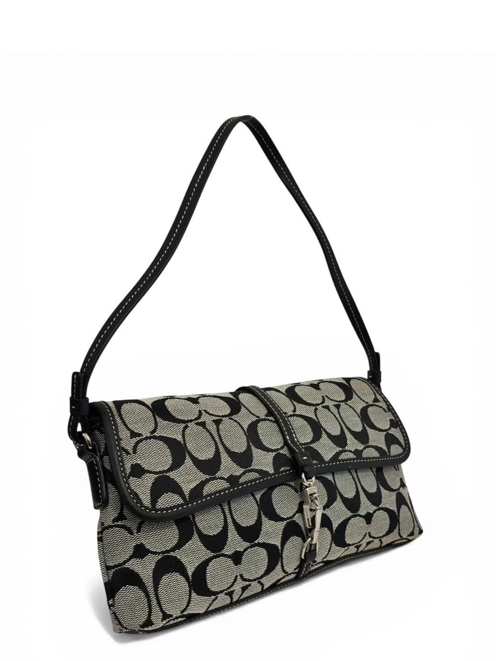 COACH Handbag 6348 Signature Black Vintage
